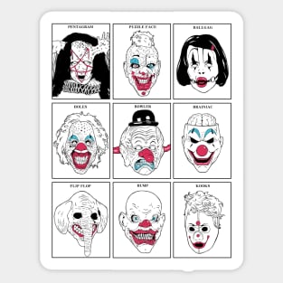 Clown Masks AHS Sticker